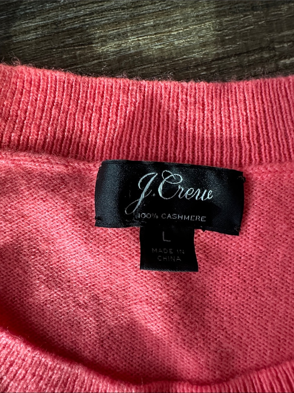 J. Crew Sweater with Navy MERCI BEAUCOUP Logo - Picture 2 of 4